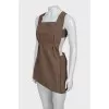 Brown buttoned sarafan