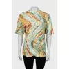 Oversized T-shirt with abstract print