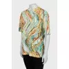 Oversized T-shirt with abstract print