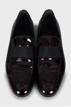 Men's Purple Patent Leather Loafers