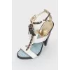 Sandals combined with chains