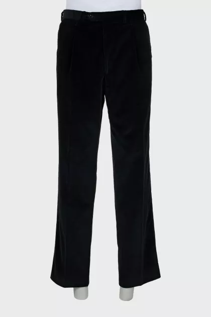 Men's Velour Trousers with Arrows