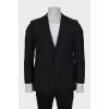 Men's Striped Slim Fit Blazer