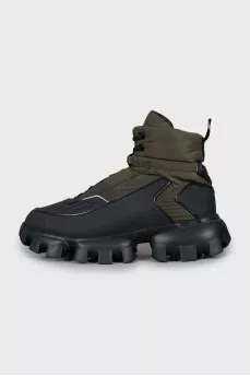 Men's boots with a massive sole