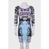 Bodycon printed dress