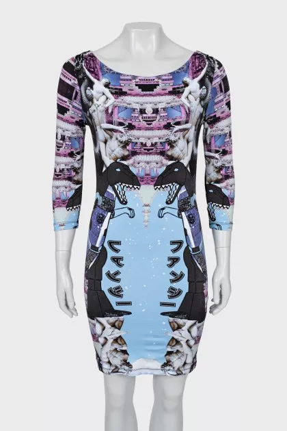 Bodycon printed dress