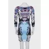 Bodycon printed dress
