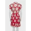 Floral Print Silk Dress