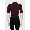 Purple zip-up jumper