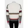 Cropped sweater with print