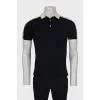 Men's polo shirt with branded print