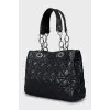 Soft Lady Dior Cannage leather bag with tag