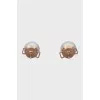 Berry rose gold earrings