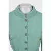 Cashmere cardigan with tie