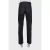 High waisted straight fit jeans
