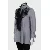Long blouse with lace