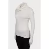 Ribbed wool and cashmere golf