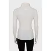 Ribbed wool and cashmere golf