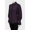 Fitted silk blouse