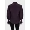 Fitted silk blouse