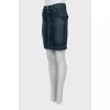 Denim skirt with patch pockets