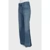 Palazzo jeans with patch pockets