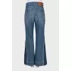 Palazzo jeans with patch pockets