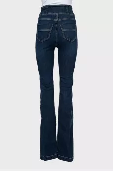 Flared jeans with gold studs