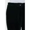 Velour tapered trousers