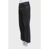 Black jeans wide leg fit