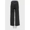 Black jeans wide leg fit