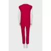 Pink wool suit with trousers