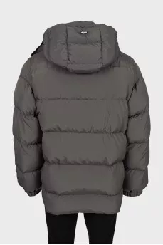 Men's down jacket with detachable sleeves