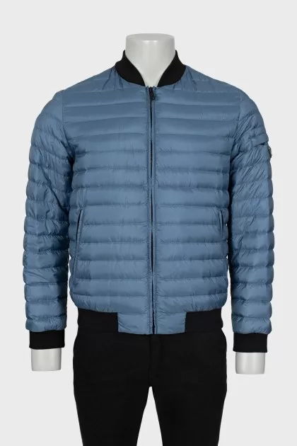 Men's quilted jacket with zip