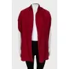 Red suede vest