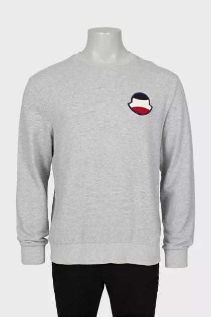 Men's sweatshirt with patch