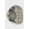 Men's watch with metal bracelet