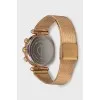 Wristwatch with gold strap