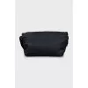 Black textile mini bag