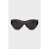 Black sunglasses with logo