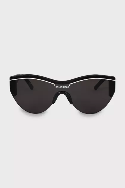 Black sunglasses with logo