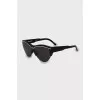 Black sunglasses with logo