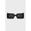 Rectangular sunglasses with logo