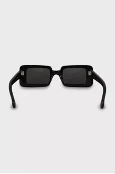 Rectangular sunglasses with logo