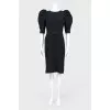Midi's dress with lush sleeves
