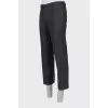 Men's wool trousers with print