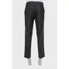 Men's wool trousers with print