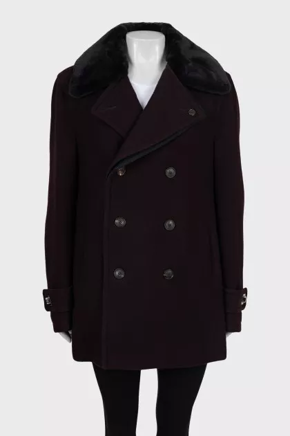 Men's double breasted cashmere coat