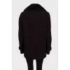 Men's double breasted cashmere coat