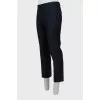 Men's blue wool trousers